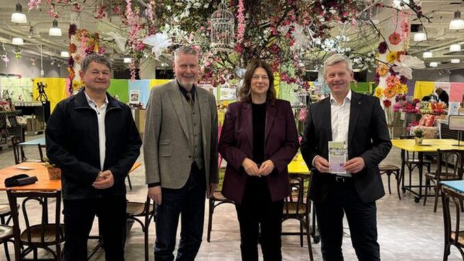 Pop up Frühlingsmarkt nutzt ehemaliges SportScheck-Gebäude in Wiesbaden